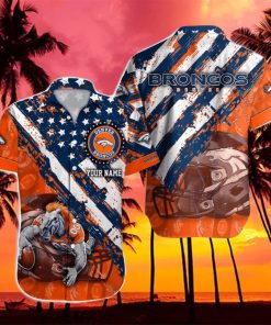 Denver Broncos NFL Custom Name Hawaiian Shirt