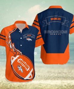 Denver Broncos NFL Flame Ball Hawaiian Shirt