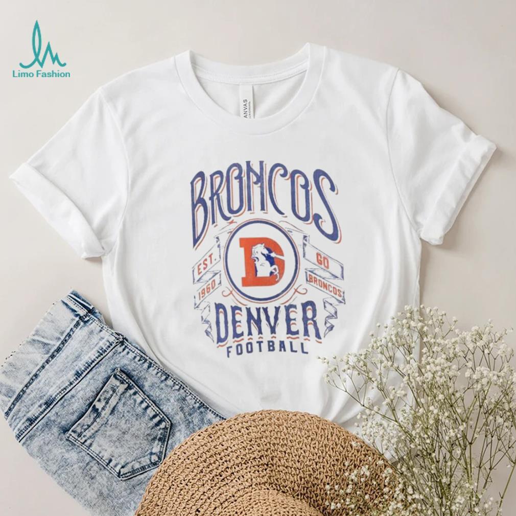 Denver Broncos NFL x Darius Rucker Vintage Football T Shirt - Limotees