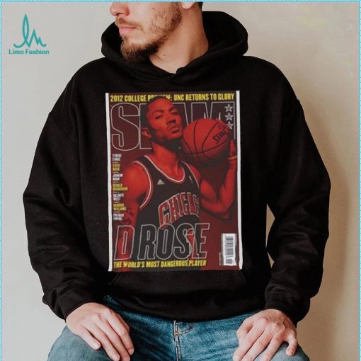 Derrick Rose Chicago Bulls NBA SLAM Cover Tee Shirt
