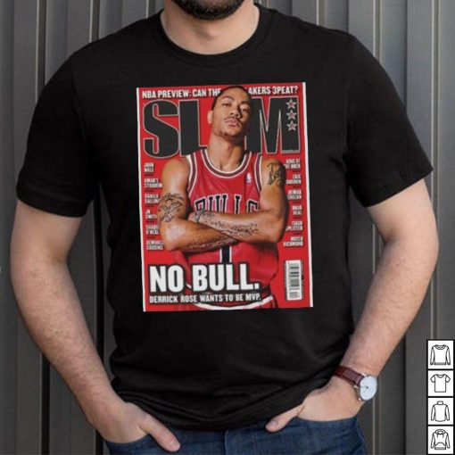 Derrick Rose Chicago Bulls Slam NBA Cover Tee Shirt