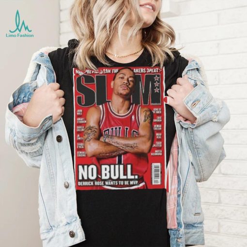 Derrick Rose Chicago Bulls Slam NBA Cover Tee Shirt