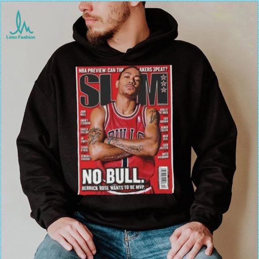 Derrick Rose Chicago Bulls Slam NBA Cover Tee Shirt