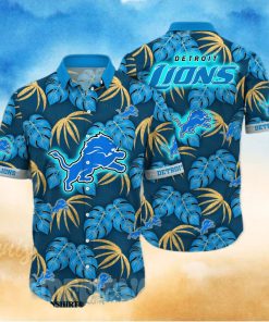 Detroit Lions NFL Flower Classic Full Print Hawaiian Shirt