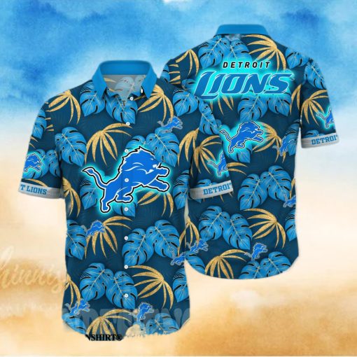 Detroit Lions NFL Flower Classic Full Print Hawaiian Shirt