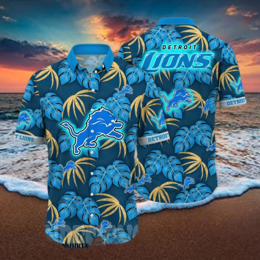 Detroit Lions NFL Flower Classic Full Print Hawaiian Shirt