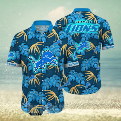 Detroit Lions NFL Flower Classic Full Print Hawaiian Shirt