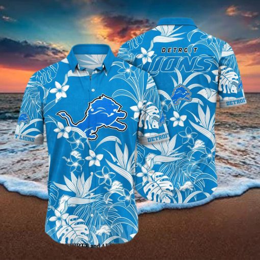 Detroit Lions NFL Flower Classic Hawaiian Shirt