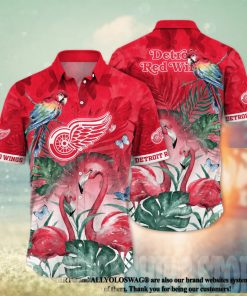 Detroit Red Wings NHL Floral 3D Hawaiian Shirt