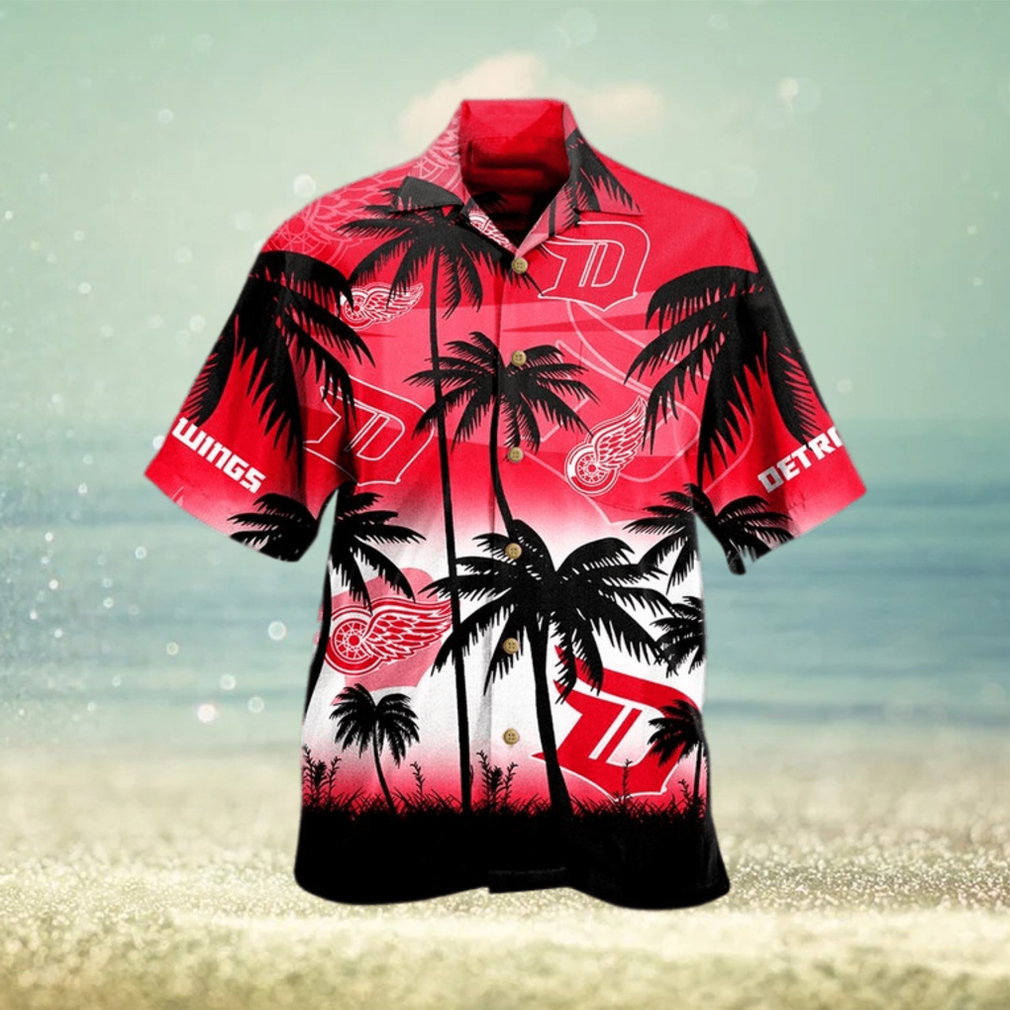 Detroit Red Wings NHL Hawaiian Shirt Dry Season Aloha Shirt - Limotees