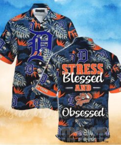 Detroit Tigers MLB Hot Version Hawaiian Shirt  Hawaiian Beach Short