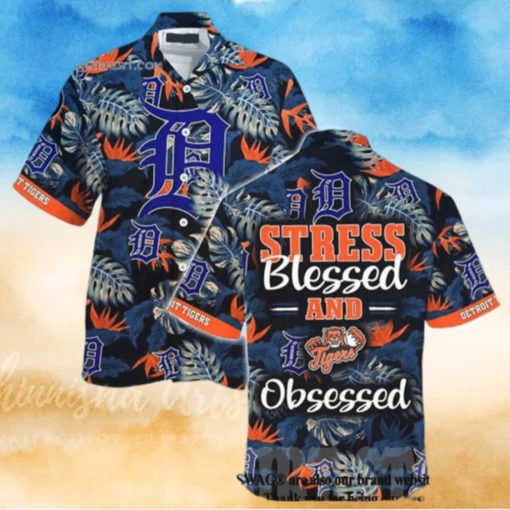 Detroit Tigers MLB Hot Version Hawaiian Shirt  Hawaiian Beach Short