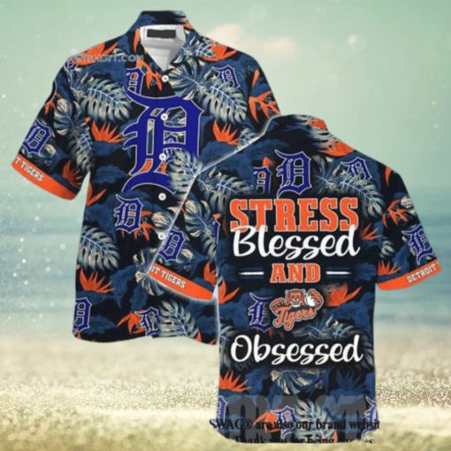 Detroit Tigers MLB Hot Version Hawaiian Shirt  Hawaiian Beach Short