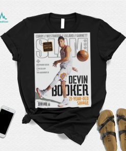 Devin Booker Phoenix Sun Slam Cover Tee Shirt NBA