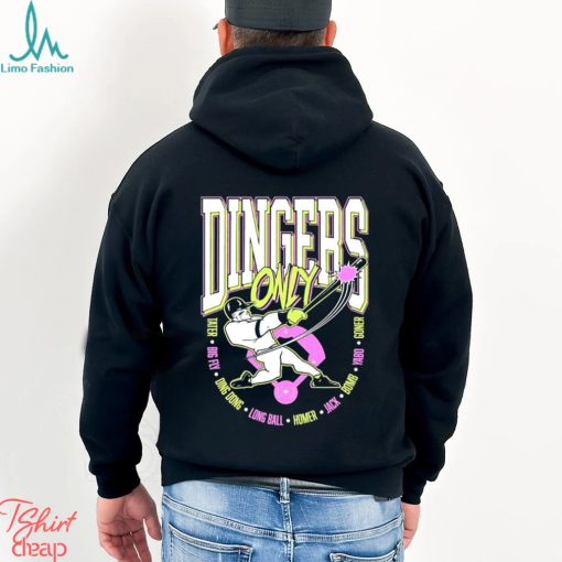 Dingers Only Tater Big Fly Ding Dong Longball Shirt