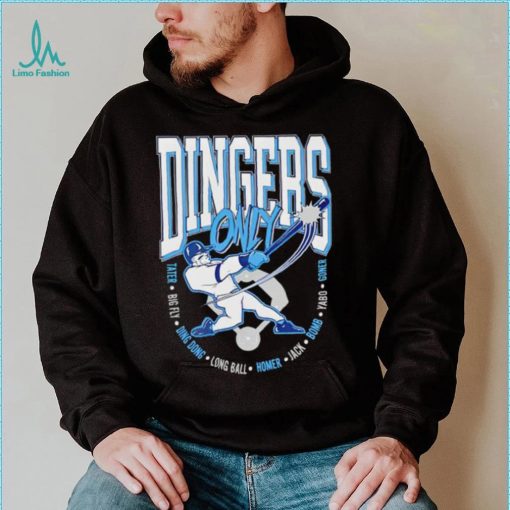 Dingers Only baseball shirt