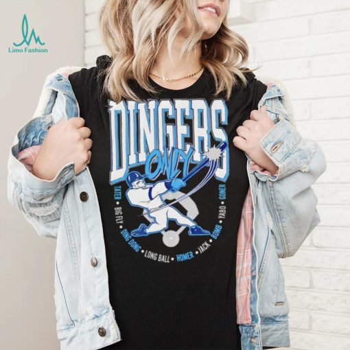 Dingers Only baseball shirt