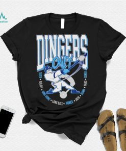 Dingers Only baseball shirt