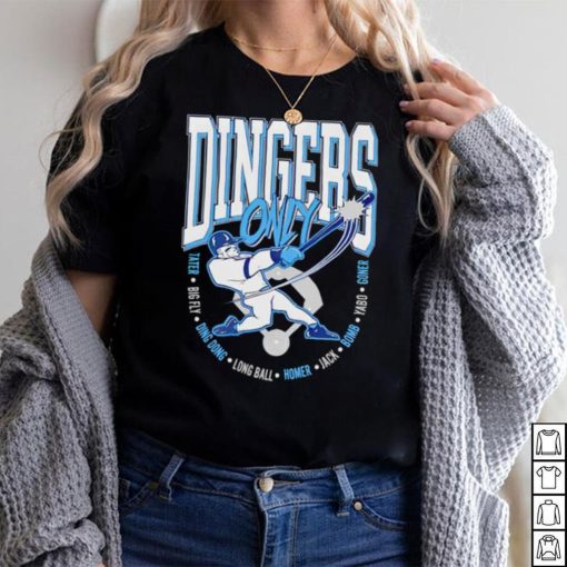 Dingers Only baseball shirt