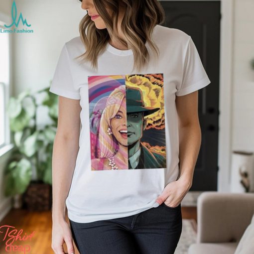 Discussingfilm Barbie Vs Oppenheimer Art By Jonattfieldart shirt