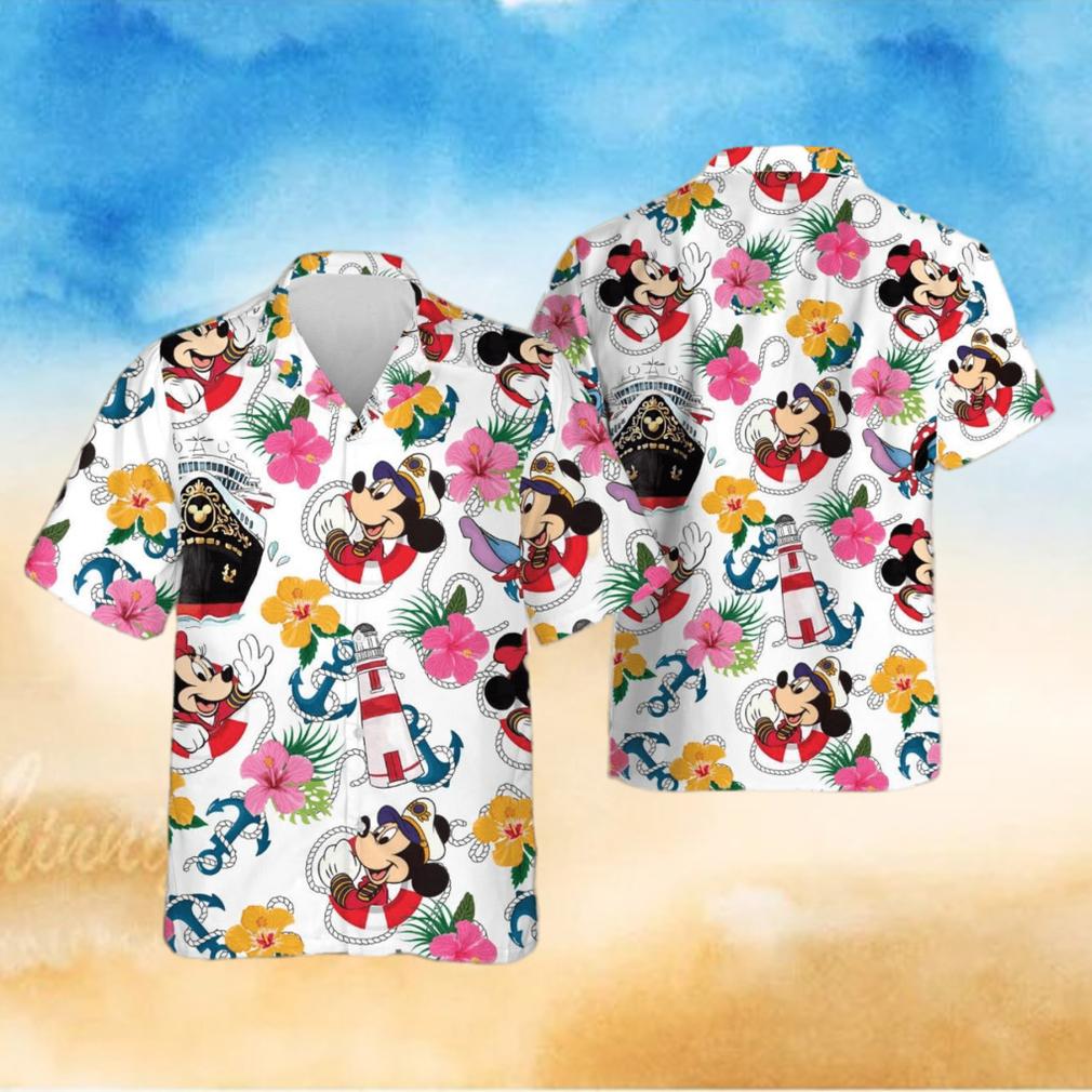 Disney Cruise Mickey Hibiscus Pattern Hawaiian Shirt Disney Cruise Mickey Hibiscus Pattern Hawaiian Shirt