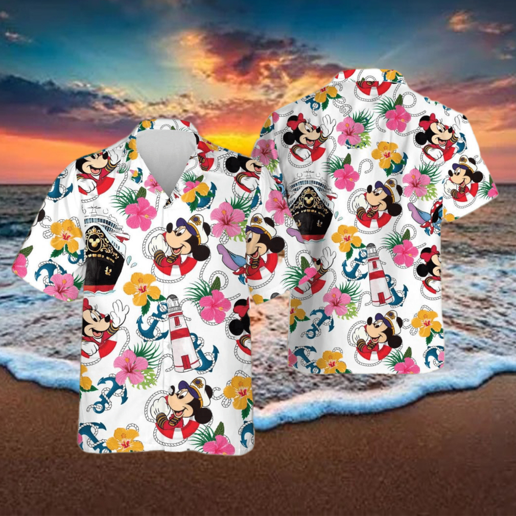 Disney Cruise Mickey Hibiscus Pattern Hawaiian Shirt Disney Cruise Mickey Hibiscus Pattern Hawaiian Shirt