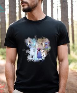 Disney Frozen Mickey Head Cute Charater Watercolor Shirt