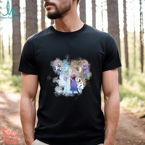 Disney Frozen Mickey Head Cute Charater Watercolor Shirt