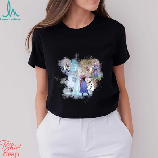 Disney Frozen Mickey Head Cute Charater Watercolor Shirt