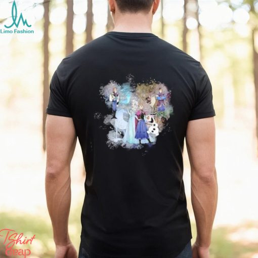 Disney Frozen Mickey Head Cute Charater Watercolor Shirt