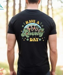 Disney Mickey Minnie Mouse Rainbow Have A Lucky Day St. Patricks Day T Shirt