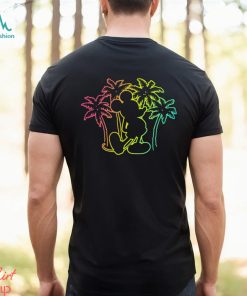 Disney Mickey Mouse Silhouette Palm Trees T Shirt