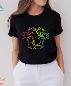 Disney Mickey Mouse Silhouette Palm Trees T Shirt