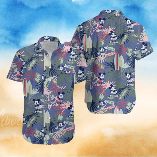 Disney Parks Button Down Aloha T Shirt