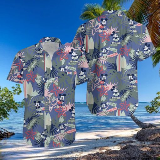 Disney Parks Button Down Aloha T Shirt