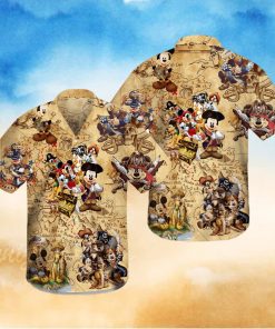 Disney Pirates Mickey Mouse Hawaiian Shirt