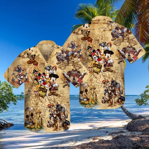 Disney Pirates Mickey Mouse Hawaiian Shirt