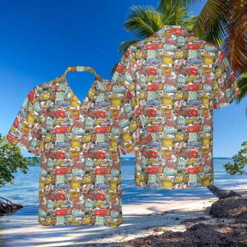 Disney Pixar Cars Sketched Hawaiians Shirt