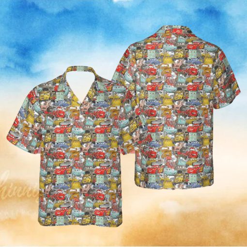 Disney Pixar Cars Sketched Hawaiians Shirt