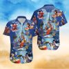 Columbus Blue Jackets NHL Flower Classic All Over Print Hawaiian Shirt