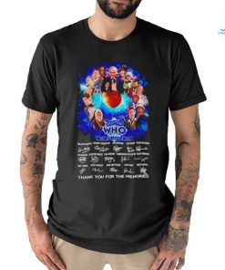 Doctor WHO 60 Years 1963 – 2023 thank you for the memories shirt