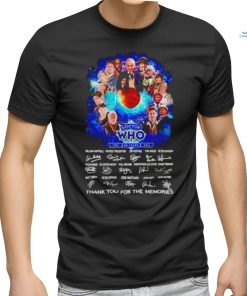 Doctor WHO 60 Years 1963 – 2023 thank you for the memories shirt