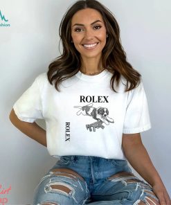 Dog with gun Rolex art shirt