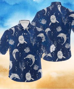 Dolphin Hawaiian Shirt  Dolphin Beach Shirt