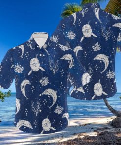 Dolphin Hawaiian Shirt  Dolphin Beach Shirt