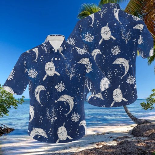 Dolphin Hawaiian Shirt  Dolphin Beach Shirt