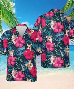 Don’t Mess With Corgi Dog Funny Hawaiian Shirt Hibiscus Flower Pattern