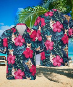 Don’t Mess With Corgi Dog Funny Hawaiian Shirt Hibiscus Flower Pattern