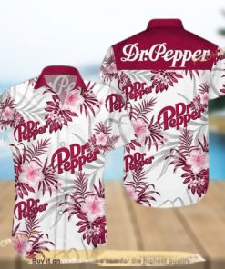 Dr Pepper Funny Hawaiian Shirt Tropical Flower Beer Lovers Gift