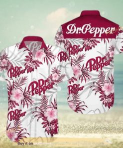 Dr Pepper Funny Hawaiian Shirt Tropical Flower Beer Lovers Gift